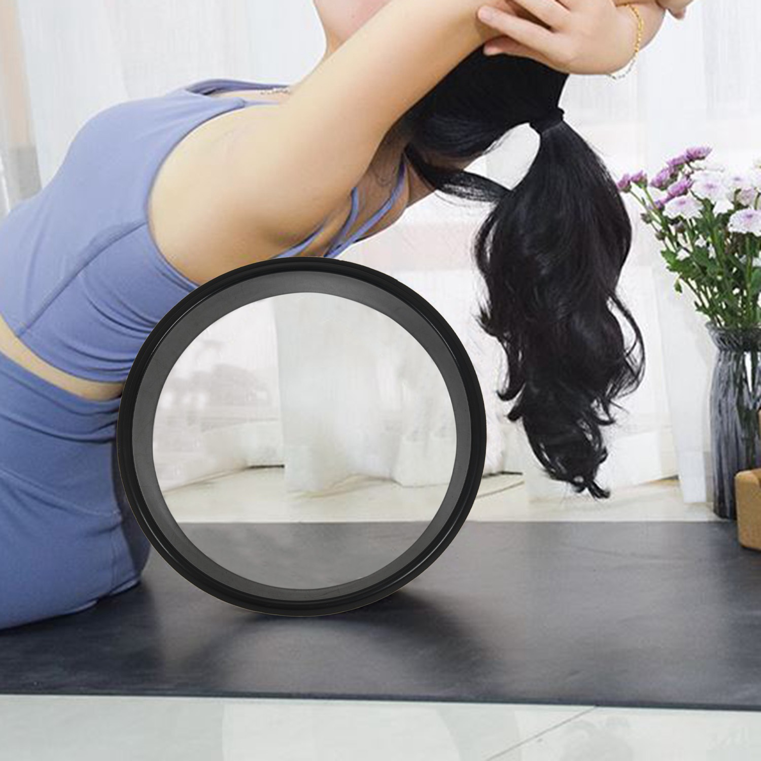 Yoga Fitness Wheel - عجلة يوجا خشبية ABMV للبيلاتس والبوذا