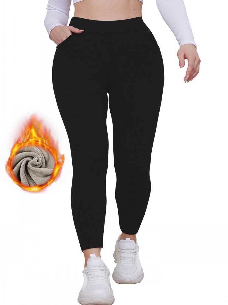 Yoga Fitness Plus - بنطلون رياضي مقاس كبير XL-5XL بخطوط