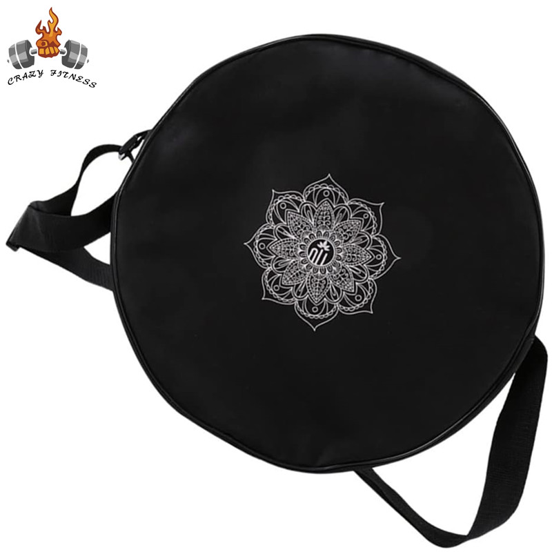 Yoga Fitness Wheel - حقيبة عجلة اليوغا نايلون أسود ماندالا